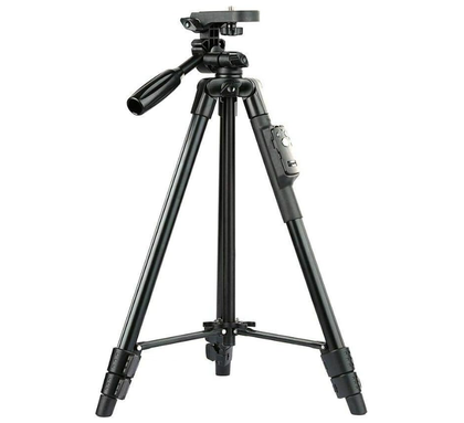 Camera Phone Tripod Portable Foldable, Bluetooth remote. Fully Flexible Mount Tripod, Stand with 3D Head & Quick Release Plate 1.25 M