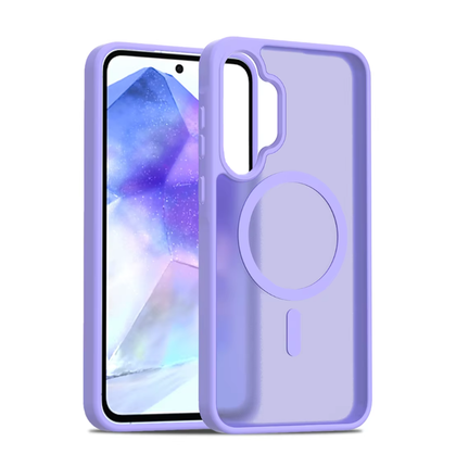 Samsung A13 4G 5G / A04s 5G Case. Magsafe, Magnetic Shockproof Rugged Hard Cover, Purple, Skin Feel.