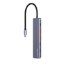 Canyon DS-17 6-In-1 USB-C Hub 100W With 4K HDMI, 2x USB-C, 2x USB 3.2 Type-A & MicroSD Card Reader - Grey