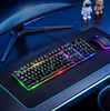 Hoco GM701 Trofeo Wired USB Gaming Keyboard And Mouse Set 104-Key LED Rainbow Black