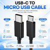 USB C to Micro USB Cable (Micro USB to Type C) - Works with Camera, Camcorder, Keyboard, SAT NAV, Dashcam, Power Bank, Portable Speaker, Mobile, Tablet, eBook reader, Portable Hard Drive and more - 100cm