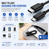 USB C to Micro USB Cable (Micro USB to Type C) - Works with Camera, Camcorder, Keyboard, SAT NAV, Dashcam, Power Bank, Portable Speaker, Mobile, Tablet, eBook reader, Portable Hard Drive and more - 100cm