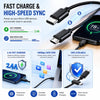 USB C to Micro USB Cable (Micro USB to Type C) - Works with Camera, Camcorder, Keyboard, SAT NAV, Dashcam, Power Bank, Portable Speaker, Mobile, Tablet, eBook reader, Portable Hard Drive and more - 100cm