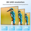 8K DisplayPort 1.4 Cable 0.5m 32.4Gbps 8K 60Hz 4K 120Hz 2K 240Hz Braided DP Cable
