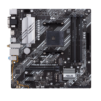 ASUS PRIME B550M-A WIFI II micro ATX AM4 motherboard with AMD B550, Wi-Fi 6 and Bluetooth 5.2
