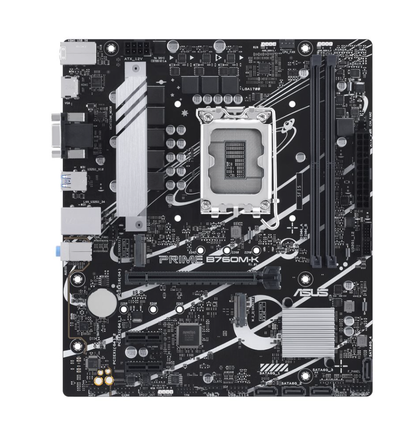 ASUS PRIME B760M-K micro ATX LGA1700 DDR5 motherboard with B760 chipset and 2.5Gb Ethernet