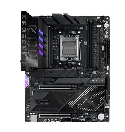 ASUS ROG Crosshair X870E Apex ATX AM5 motherboard with AMD X870E, DDR5, Wi-Fi 7 and USB4