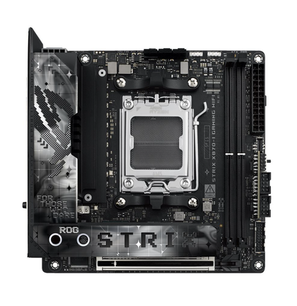 ASUS ROG Strix X870-I Gaming WiFi mini ITX AM5 motherboard with AMD X870, DDR5, Wi-Fi 7 and USB4