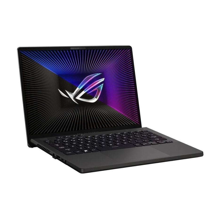 ASUS ROG Zephyrus G14, 180 degree hinge design, AMD Ryzen 7-7735HS, upto 4.7 GHz, Win 11 Home, GeForce RTX 4060, AMD Radeon 680M, 16 GB RAM, 1 TB SSD