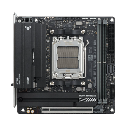 ASUS TUF Gaming B850I WiFi Neo mini ITX AM5 motherboard with AMD B850, DDR5, Wi-Fi 6E and 2.5GbE