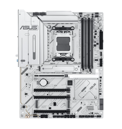 ASUS X870 MAX GAMING WIFI7 W ATX AM5 motherboard with AMD X870, DDR5, Wi-Fi 7 and USB4