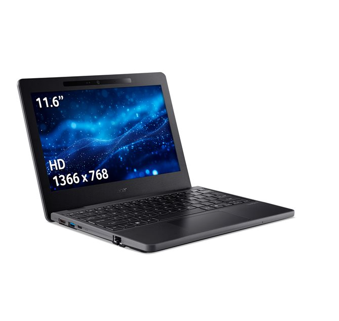 Acer TravelMate B3 11, Intel N250, up to 3.8 GHz, Win 11 Pro Education, Intel Graphics, 8 GB RAM, 256 GB SSD, 11.6", TMB311-34-TCO