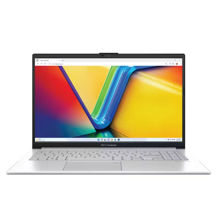 Asus Vivobook Go 15 E1504, Intel N200, 4GB, 128GB,  15.6", 3.4 GHz, Intel UHD Graphics, Cool Silver