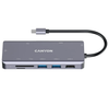Canyon DS-11 9-Port USB-C Hub With 100W Power Delivery And 4K Video Output - Grey