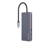 Canyon DS-16 13-In-1 USB-C Hub 100W 4K HDMI DisplayPort Gigabit Ethernet Card Reader Grey