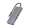 Canyon DS-16 13-In-1 USB-C Hub 100W 4K HDMI DisplayPort Gigabit Ethernet Card Reader Grey