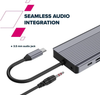 Canyon DS-16 13-In-1 USB-C Hub 100W 4K HDMI DisplayPort Gigabit Ethernet Card Reader Grey