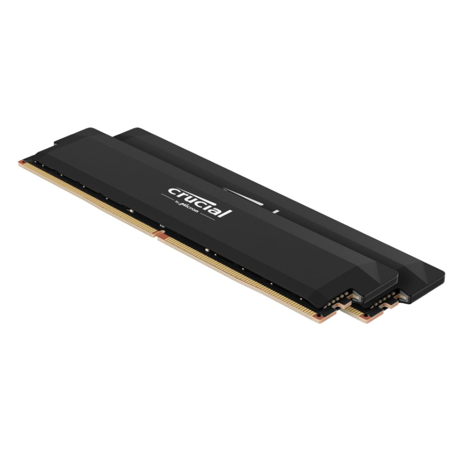 Crucial Pro Overclocking Edition DDR5-6400 (PC5-51200) 32GB RAM Kit (2×16GB), CL38, 1.35V, 288-Pin DIMM Desktop Memory