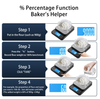 Digital Kitchen Scale 5kg/11lb 0.1g Precision USB Rechargeable Stainless Steel Platform