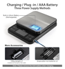 Digital Kitchen Scale 5kg/11lb 0.1g Precision USB Rechargeable Stainless Steel Platform
