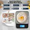 Digital Kitchen Scale 5kg/11lb 0.1g Precision USB Rechargeable Stainless Steel Platform