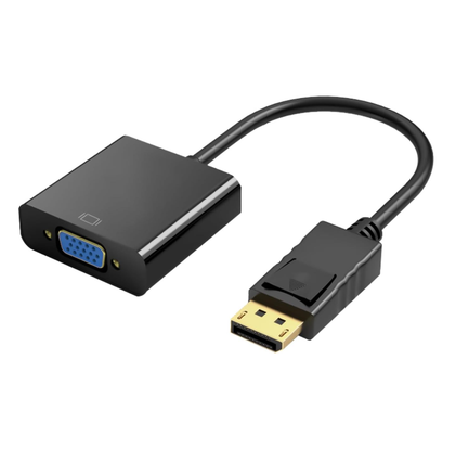 DisplayPort to VGA Adapter Cable 1920x1200 60Hz DP Male to VGA Female Black.