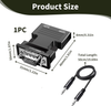 HDMI Female To VGA Male Adapter 1080P 60Hz With 3.5mm Audio Output