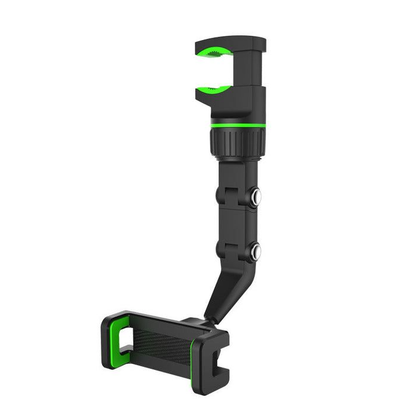 HOCO DCA15 Rearview Mirror Phone Holder 360° Rotating Universal Car Mount Black.