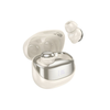HOCO EW200 Elegant Wireless Bluetooth 5.4 Earbuds – Milky White, Touch Control, LED Display, Sleep-Friendly Design