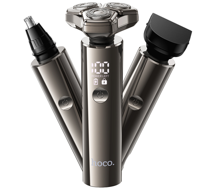 HOCO HP36 3-in-1 Electric Grooming Trimmer & Shaver Set – Wet & Dry, Waterproof, 90min Battery.