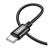 Hoco 2M USB-A to USB-C braided cable. Fast charge and data transfer. For Android, iPhone 15 & iPad(2020 or later). X89 Black