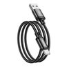 Hoco 2M USB-A to USB-C braided cable. Fast charge and data transfer. For Android, iPhone 15 & iPad(2020 or later). X89 Black