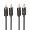 Hoco 2RCA to 2RCA Phono Audio Cable 1.5 metre lead connect TV to HiFI Amplifier sound bar. UPA29