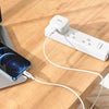 Hoco C155B 20W PD Fast Charger USB-C to iPhone 5–14 Cable Foldable Plug White