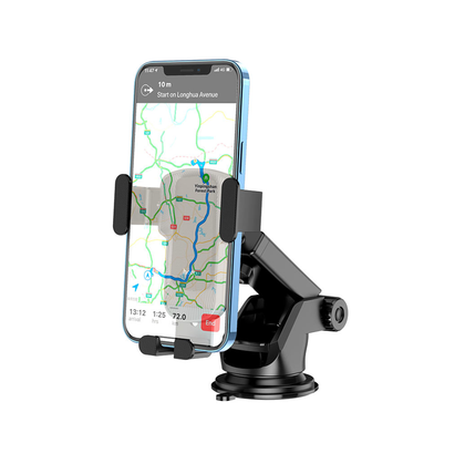Hoco CA104 Car Phone Holder Telescopic Suction Mount 360° Gravity Clamp 4.7-7" Black.