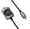 Hoco CW66 2-in-1 100W USB-C Phone Laptop & Apple Watch Charging Cable 1.2m Black