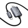 Hoco CW66 2-in-1 100W USB-C Phone Laptop & Apple Watch Charging Cable 1.2m Black