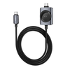 Hoco CW66 2-in-1 100W USB-C Phone Laptop & Apple Watch Charging Cable 1.2m Black