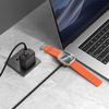 Hoco CW66 2-in-1 100W USB-C Phone Laptop & Apple Watch Charging Cable 1.2m Black