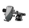 Hoco DCA32 Cool Road Telescopic Suction Cup Car Phone Holder Black 4-6.5 Inch 360° Rotation