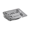 Hoco DH21 Leader Mini Rotating Metal Laptop Stand – Adjustable Aluminum Ergonomic Notebook Holder, 70° Tilt, Silver