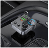 Hoco E86 bluetooth FM transmitter handsfree calling dual car charger USB C PD 48W QC3 USB A flash drive support MP3 / WMA / WAV / FLAC in-car