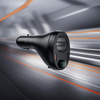Hoco E88 35w Dual Usb-C Car Phone Charger With Bluetooth 5.4 Fm Transmitter & 12v Power Socket - Black