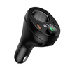 Hoco E88 35w Dual Usb-C Car Phone Charger With Bluetooth 5.4 Fm Transmitter & 12v Power Socket - Black