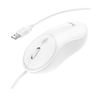 Hoco GM13 Esteem Business Wired USB Mouse White 1000/1600 DPI