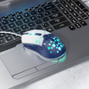 Hoco GM51 Sky Luminous Wired Gaming Mouse 1200-3600 DPI RGB USB-A 1.5m White Blue