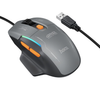 Hoco GM52 Reddy RGB Wired Gaming Mouse 12800 DPI 1000Hz 6-Button USB Black & Gray