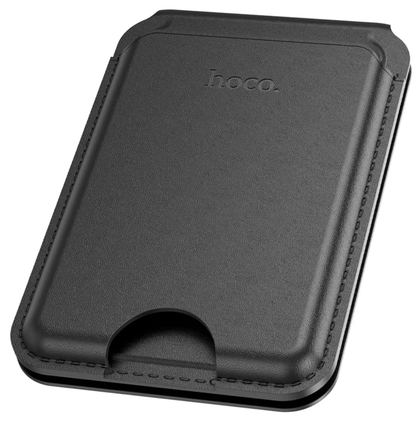 Hoco GT3 Idol Multifunctional Magnetic Card Holder Black MagSafe Wallet And Foldable Stand