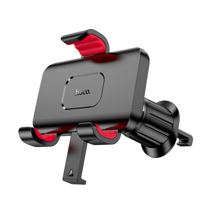 Hoco H21 Dragon Automatic Air Vent Clamp Car Phone Holder – 360° Rotation, Press-Type Grip, Universal 4.7-7" Compatibility – Black.