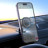 Hoco H73 Magnetic Car Phone Holder 360° Dashboard Mount for 4.5–7” Smartphones – Metal Gray